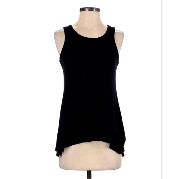 Coin 1804 Tops - Coin 1804 | Women’s Sleeveless Button Back Knit Tank Top | Size: S | Black